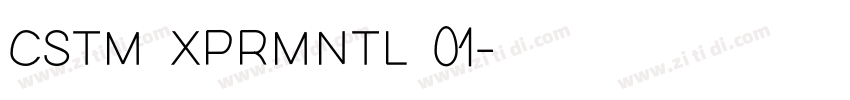 CSTM XPRMNTL 01字体转换
